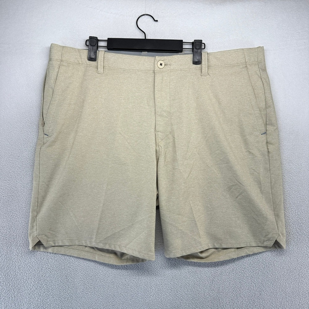 Tommy Bahama Shorts Mens 40 Beige Boracay Flat Front Chino Golf Casual Cotton